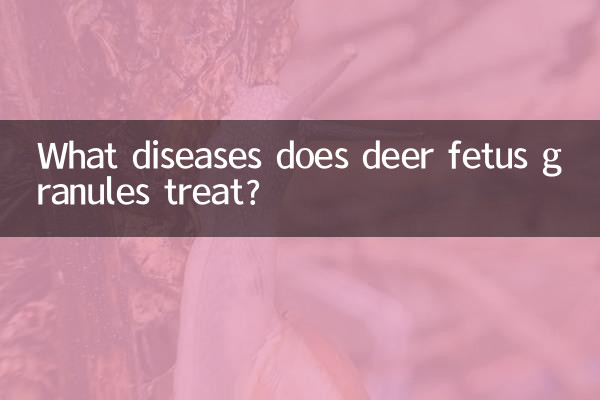 Quelles maladies les granules de fœtus de cerf traitent-ils ?