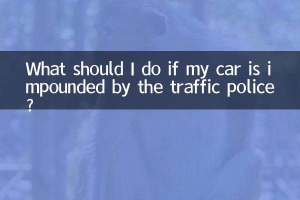내 차가 교통경찰에 의해 압수되면 어떻게 해야 합니까?