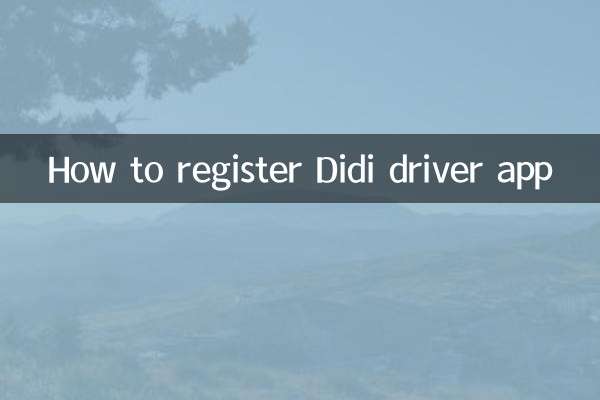 How to register Didi driver app