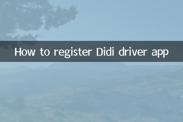 How to register Didi driver app