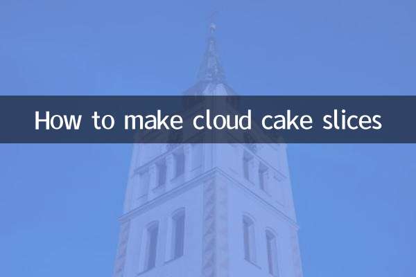 Como fazer fatias de bolo nuvem