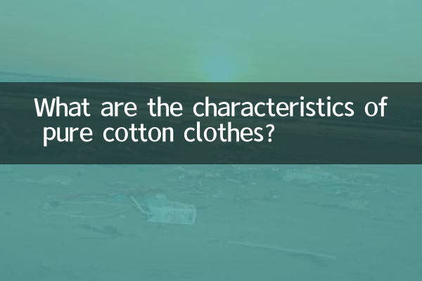 ¿Cuáles son las características de la ropa de puro algodón?