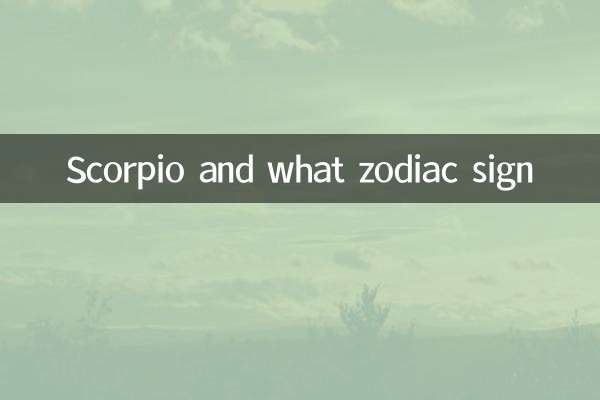 Scorpio and what zodiac sign