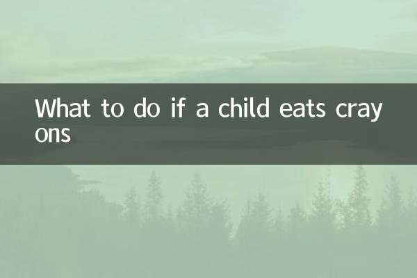 O que fazer se uma criança comer giz de cera