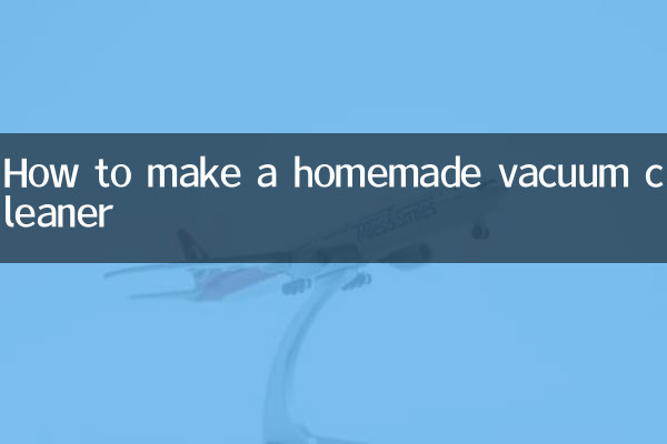 Como fazer um aspirador caseiro