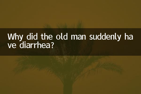 Warum hatte der alte Mann plötzlich Durchfall?