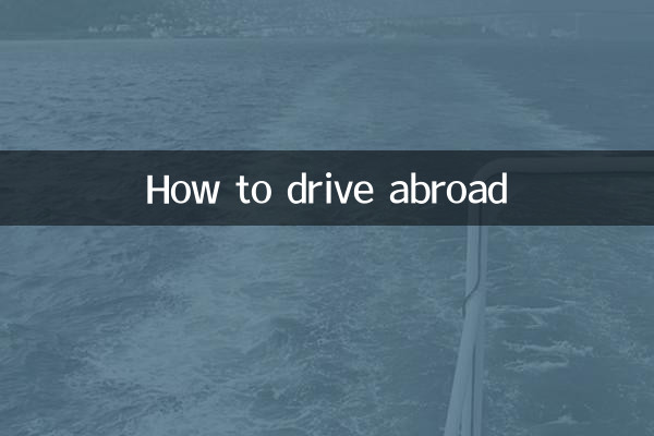 How to drive abroad