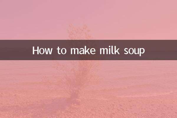 Wie man Milchsuppe macht