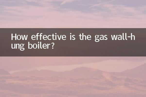 Quanto è efficace la caldaia murale a gas?