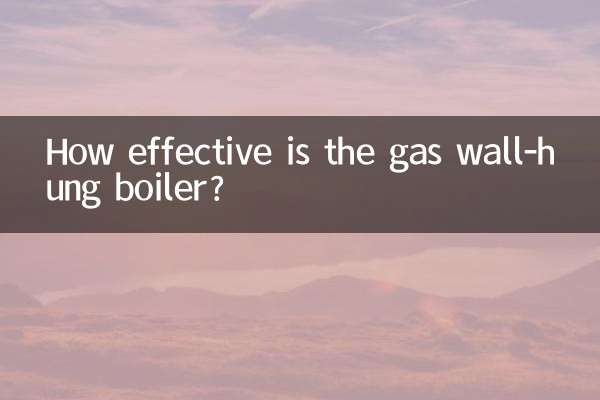 ¿Qué tan efectiva es la caldera mural de gas?