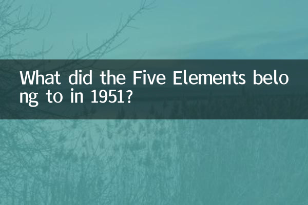 1951年的五行属什么