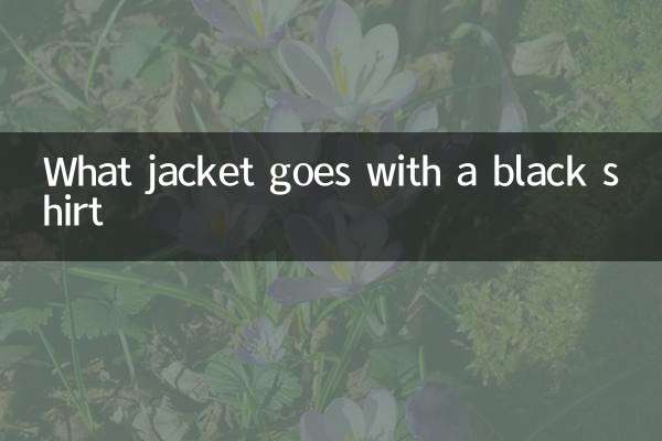 What jacket goes with a black shirt