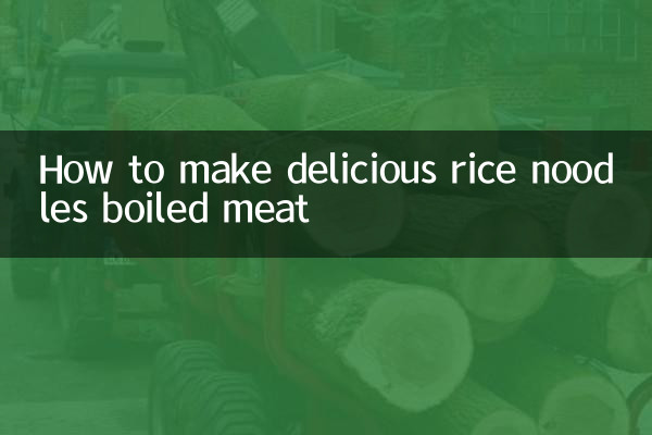 Cómo hacer deliciosos fideos de arroz con carne hervida.