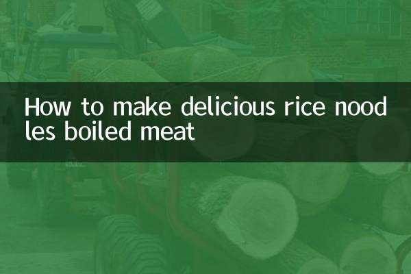 Cómo hacer deliciosos fideos de arroz con carne hervida.