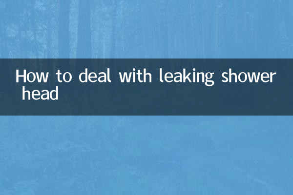 How to deal with leaking shower head