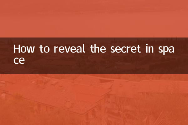So lüften Sie das Geheimnis im Weltraum