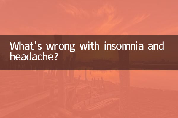Cosa c'è che non va nell'insonnia e nel mal di testa?