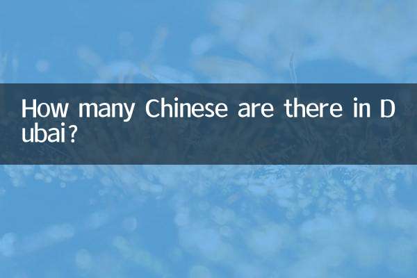 দুবাইতে কতজন চাইনিজ আছে?