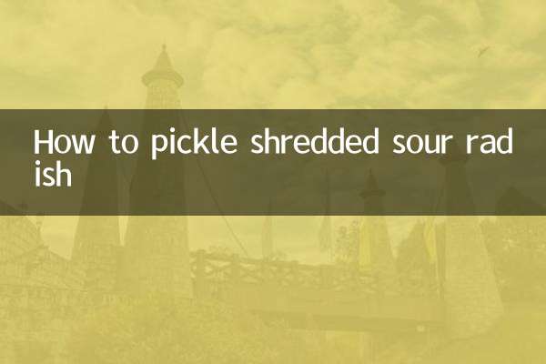 Comment mariner du radis aigre râpé