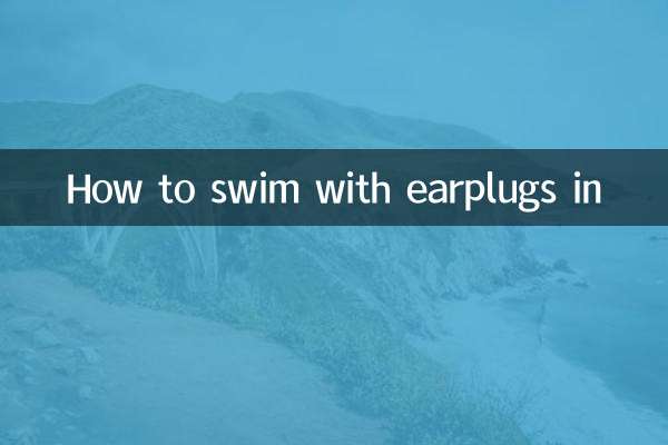 Come nuotare con i tappi per le orecchie
