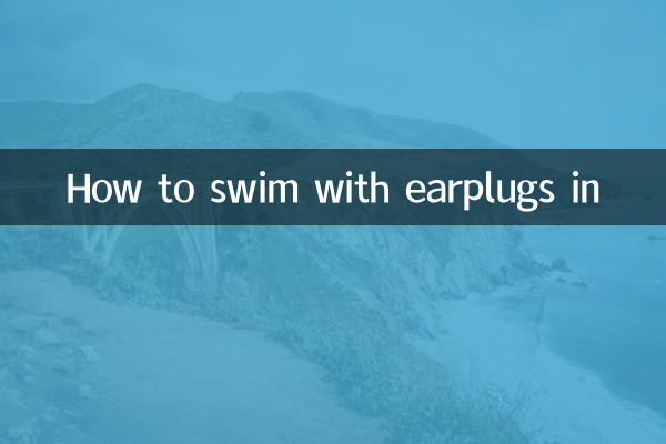 Come nuotare con i tappi per le orecchie