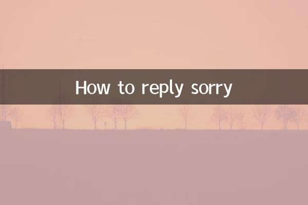 Como responder desculpe