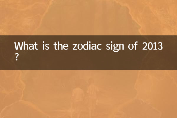 What is the zodiac sign of 2013?