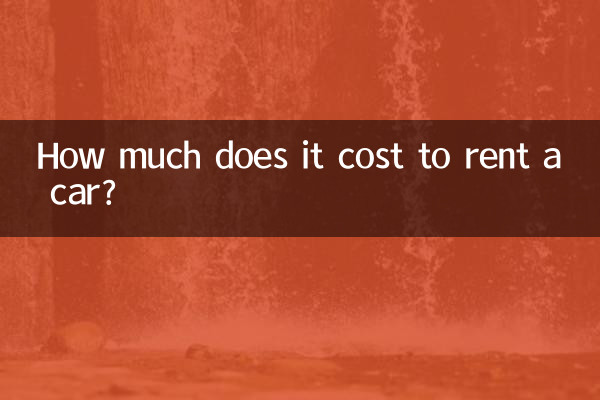 Quanto costa noleggiare un'auto?