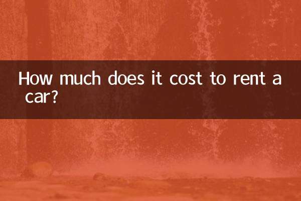 Quanto costa noleggiare un'auto?