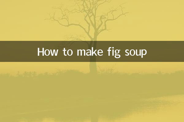 طرز تهیه سوپ انجیر