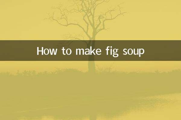 طرز تهیه سوپ انجیر