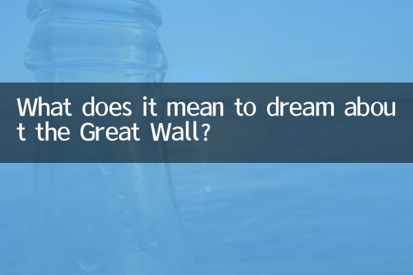 Was bedeutet es, von der Chinesischen Mauer zu träumen?