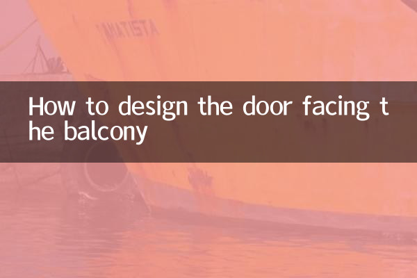 Como projetar a porta voltada para a varanda