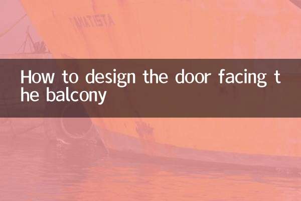 Como projetar a porta voltada para a varanda