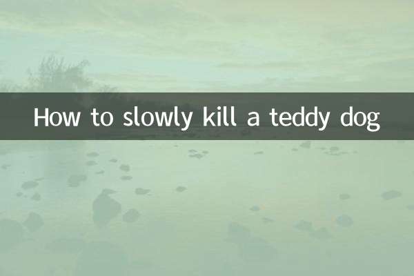 Come uccidere lentamente un cane di peluche