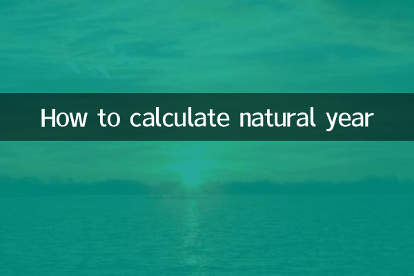 How to calculate natural year
