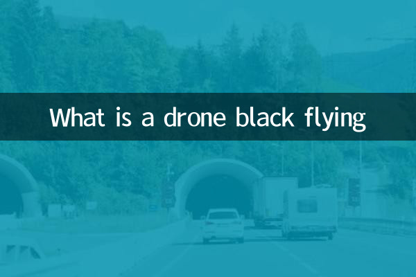 ¿Qué es un dron negro volando?
