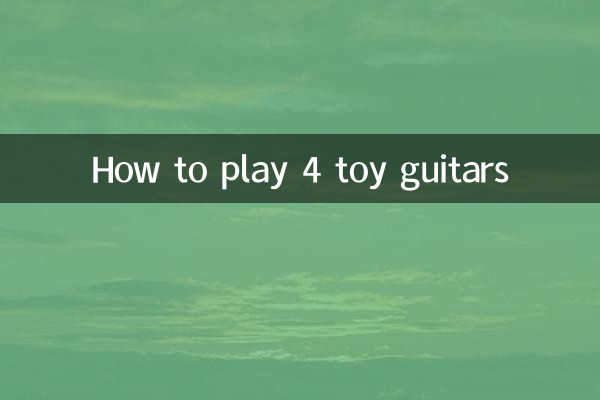 Cómo jugar 4 guitarras de juguete