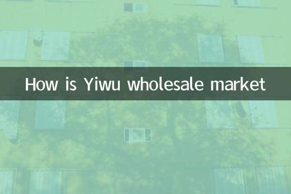 Yiwu Wholesale 시장은 어떻습니까?