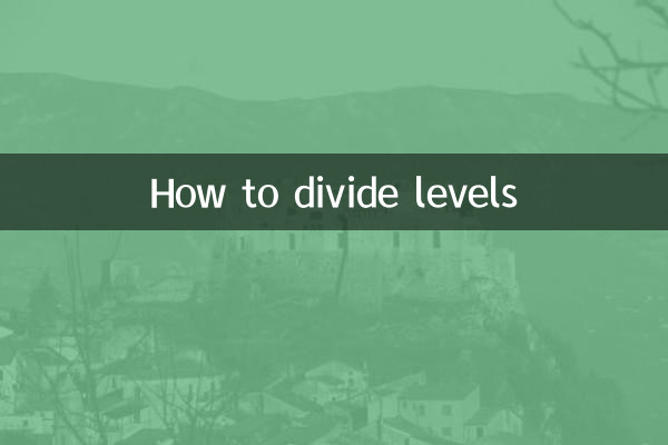 Como dividir os níveis