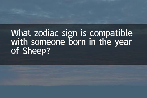 ¿Qué signos del zodíaco son compatibles con las personas nacidas en el año de la Oveja?