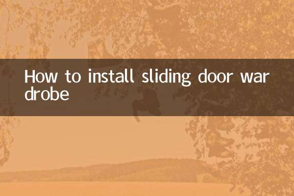 How to install sliding door wardrobe