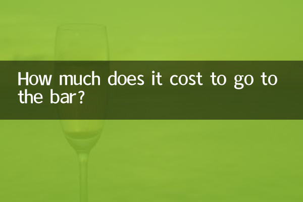 ¿Cuánto cuesta ir al bar?