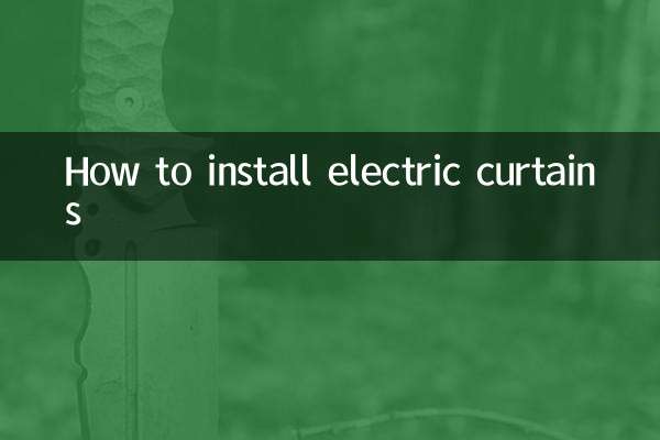 So installieren Sie elektrische Vorhänge