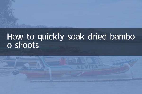 Como embeber rapidamente brotos de bambu secos