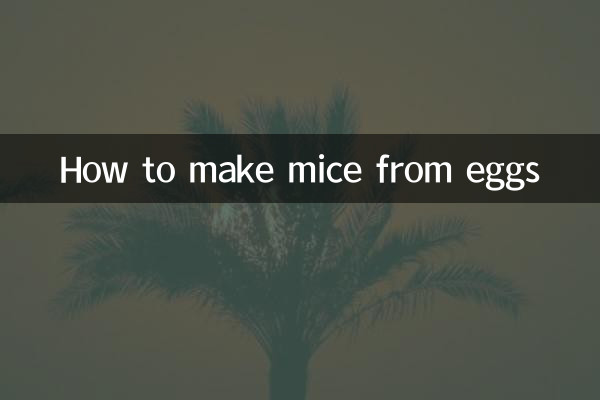 Come fare i topi dalle uova