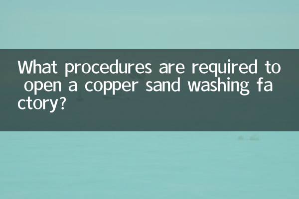 銅砂洗浄工場を開業するにはどのような手続きが必要ですか?