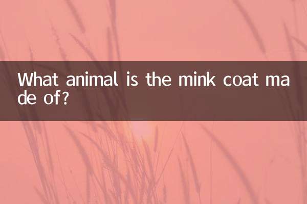 ミンクのコートは何の動物でできていますか?