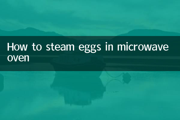 Cómo cocinar huevos al vapor en el microondas