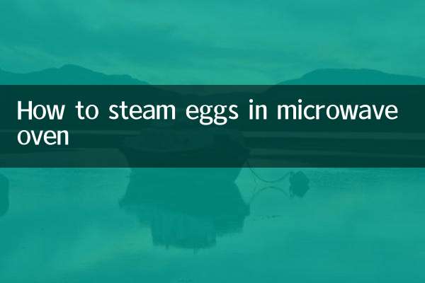 Cómo cocinar huevos al vapor en el microondas